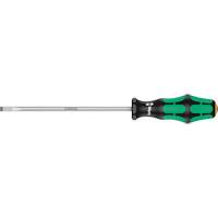 Wera 05008055001 Slotted Screwdriver, 1/4" Tip, Round, 9-3/4" L, Plastic Handle