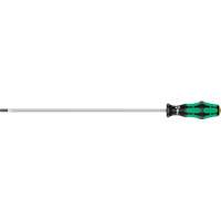 Wera 05008060001 Slotted Screwdriver, 1/4" Tip, Round, 15-3/4" L, Plastic Handle