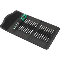Wera 05051042001 Kraftform Kompakt 60 Screwdriver & Bit Set 17-PC, 6-3/32" L, Plastic Handle
