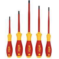 WIHA 32081 5-Piece Insulated SoftFinish&reg; Cushion Grip Screwdriver Tray Set