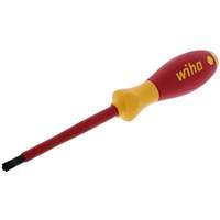 WIHA 32095 Insulated SoftFinish Screwdriver and Cat III Voltage Detector Set with Toolbox Tray