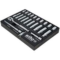 WIHA 33795 Professional Metric Socket Tray Set