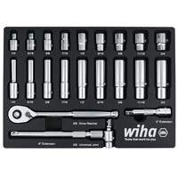 WIHA 33796 Professional SAE Socket Tray Set