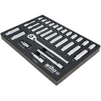 WIHA 33895 Professional Metric Socket Tray Set