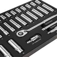 WIHA 33895 Professional Metric Socket Tray Set