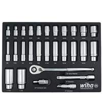 WIHA 33896 Professional SAE Socket Tray Set
