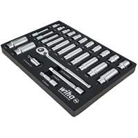 WIHA 33896 Professional SAE Socket Tray Set