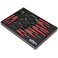 WIHA 34691 Classic Grip V-Jaw Tongue and Groove Pliers Tray Set