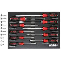 WIHA 53180 SoftFinish&reg; XHeavy Duty Cushion Grip Screwdriver Tray Set