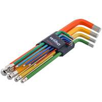 WIHA 66980 Ball End Colour Coded Hex L-Key Set