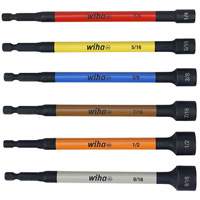 WIHA 70486 Color Coded Magnetic Nut Setter SAE Set