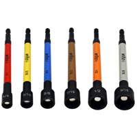 WIHA 70486 Color Coded Magnetic Nut Setter SAE Set