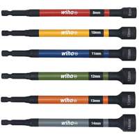 WIHA 70487 Color Coded Magnetic Nut Setter Metric Set
