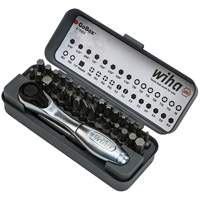 WIHA 74984 GoBox Standard Bit Set with Mini Ratchet