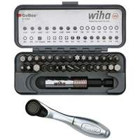WIHA 74984 GoBox Standard Bit Set with Mini Ratchet