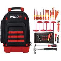WIHA 91877 Insulated Electrician's Tool Kit in Heavy Duty Backpack
