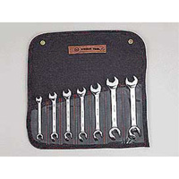 7 Pc Comb. Open-End 6 Pt SAE Flare Nut Wrench Set WRI742 | ToolDiscounter