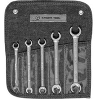 Wright Tool 744 5 Pc 6 Pt Metric Flare Nut Wrench Set