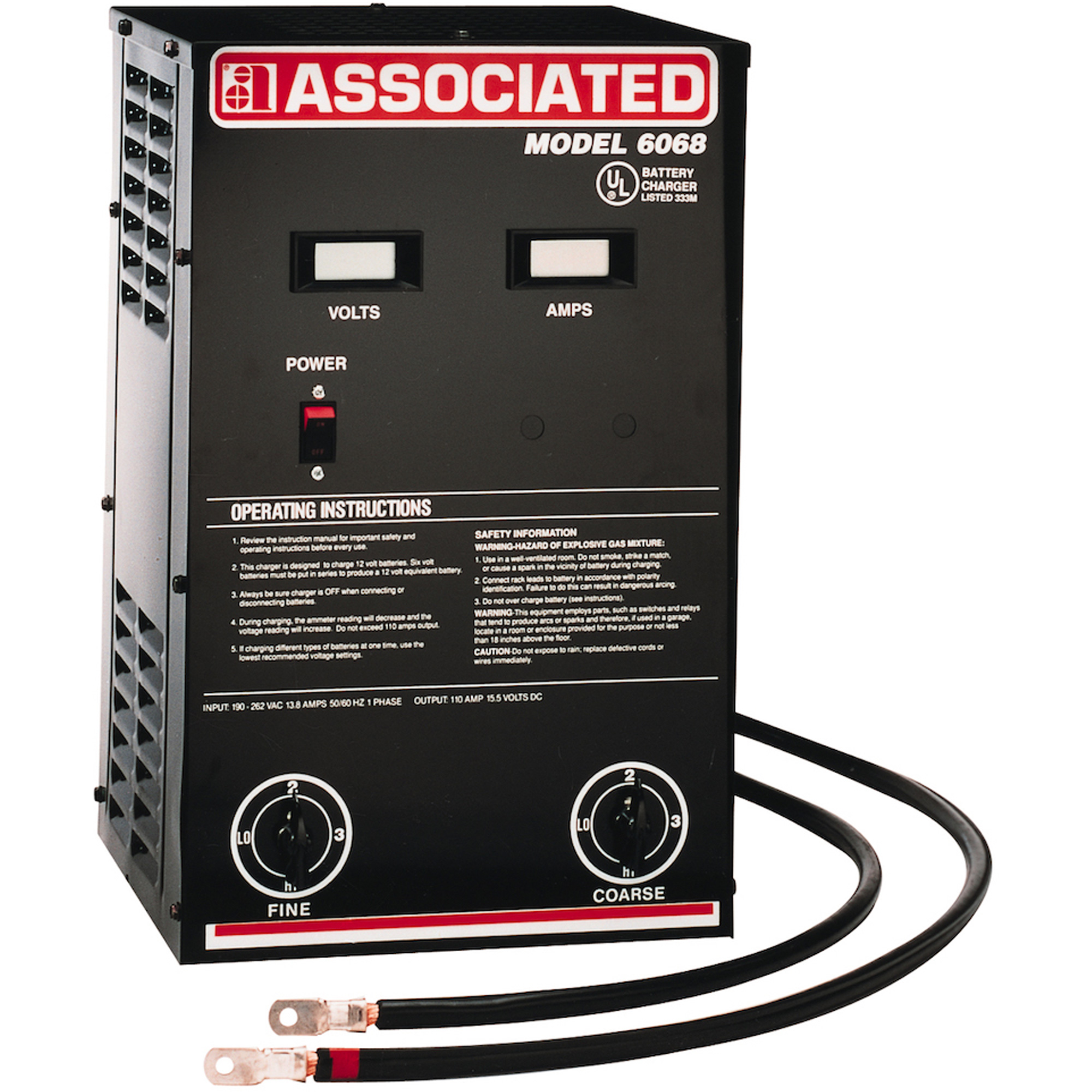 Associated 6068 12V PARALLEL BATTERY CHARGER DIGITAL 230V Tool Discounter