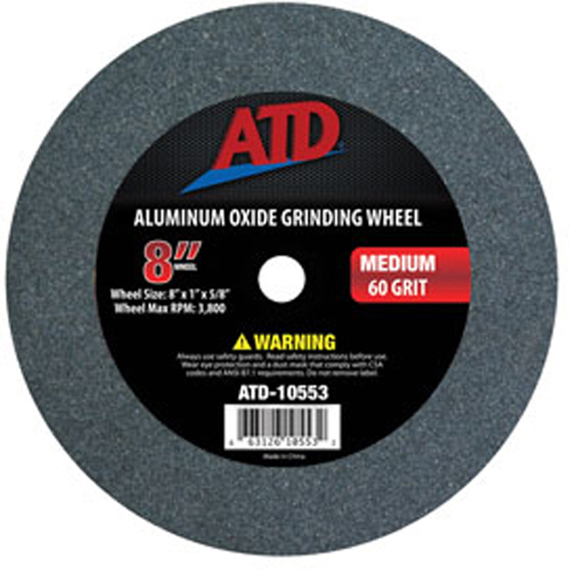 ATD 10553 Replacement 8Inch Medium Grit Grinding Wheel ToolDiscounter
