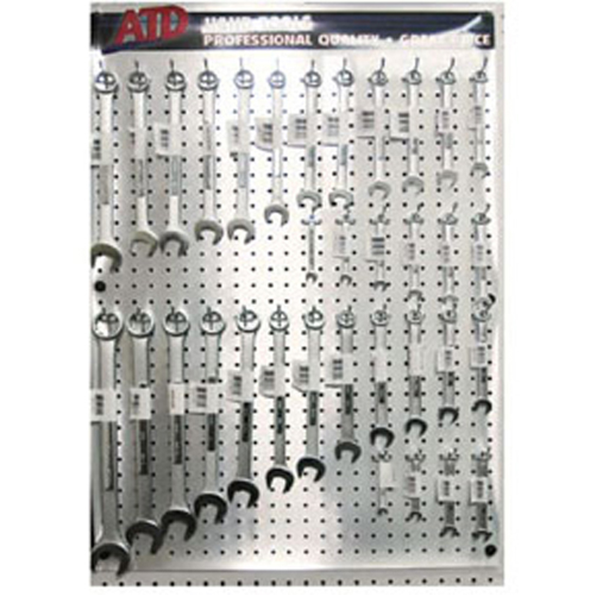 ATD 200083 RAISED PANEL COMBINATION WRENCH DISPLAY & PRODUCT Tool