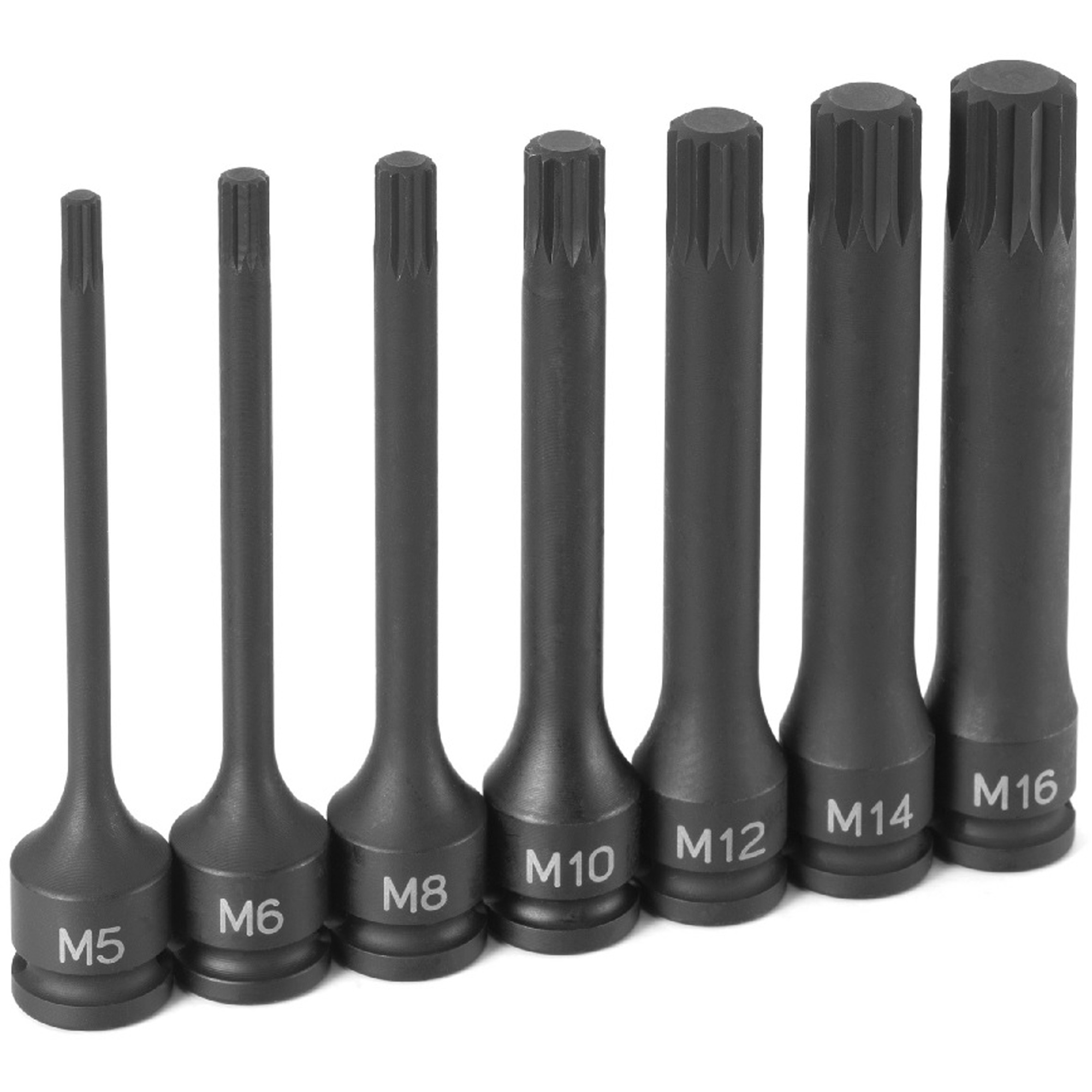 Grey Pneumatic 1247S TRIPLE SQUARE DRIVER SET, 3/8 DRIVE, 4 INCH LENGTH