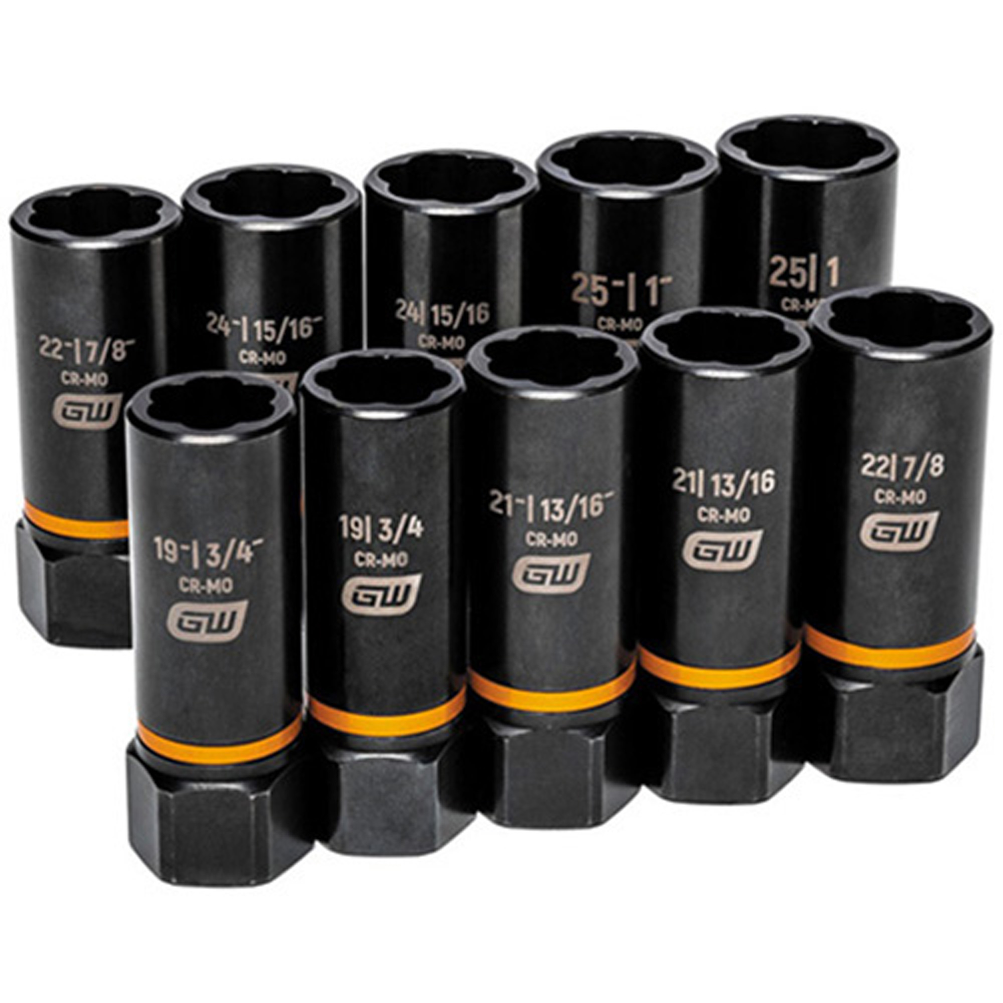 GearWrench 86071 10 Pc Bolt Biter Deep Extraction Socket Set, 1/2 Drive