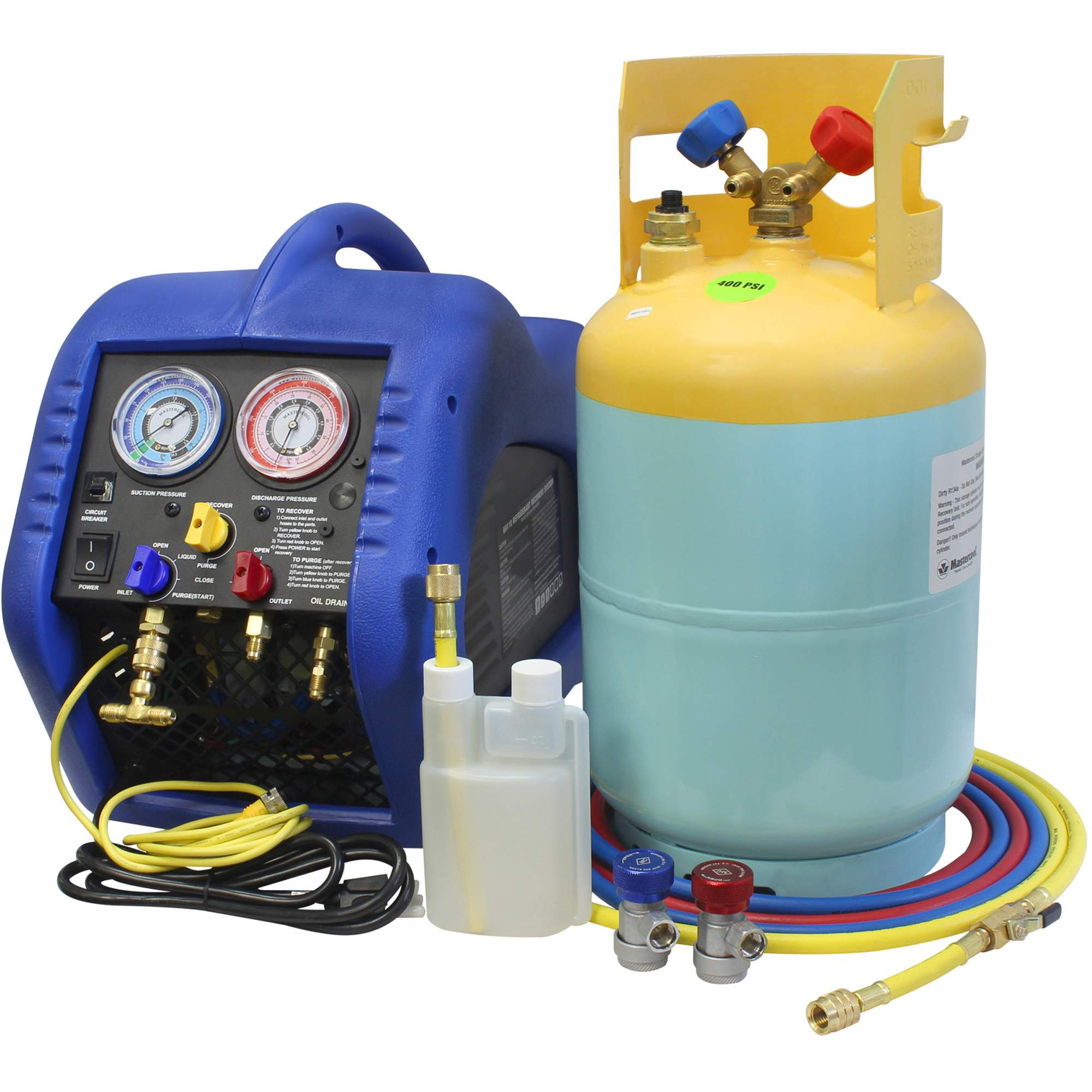 Mastercool 69110 Automotive A/C Recovery System, R134a