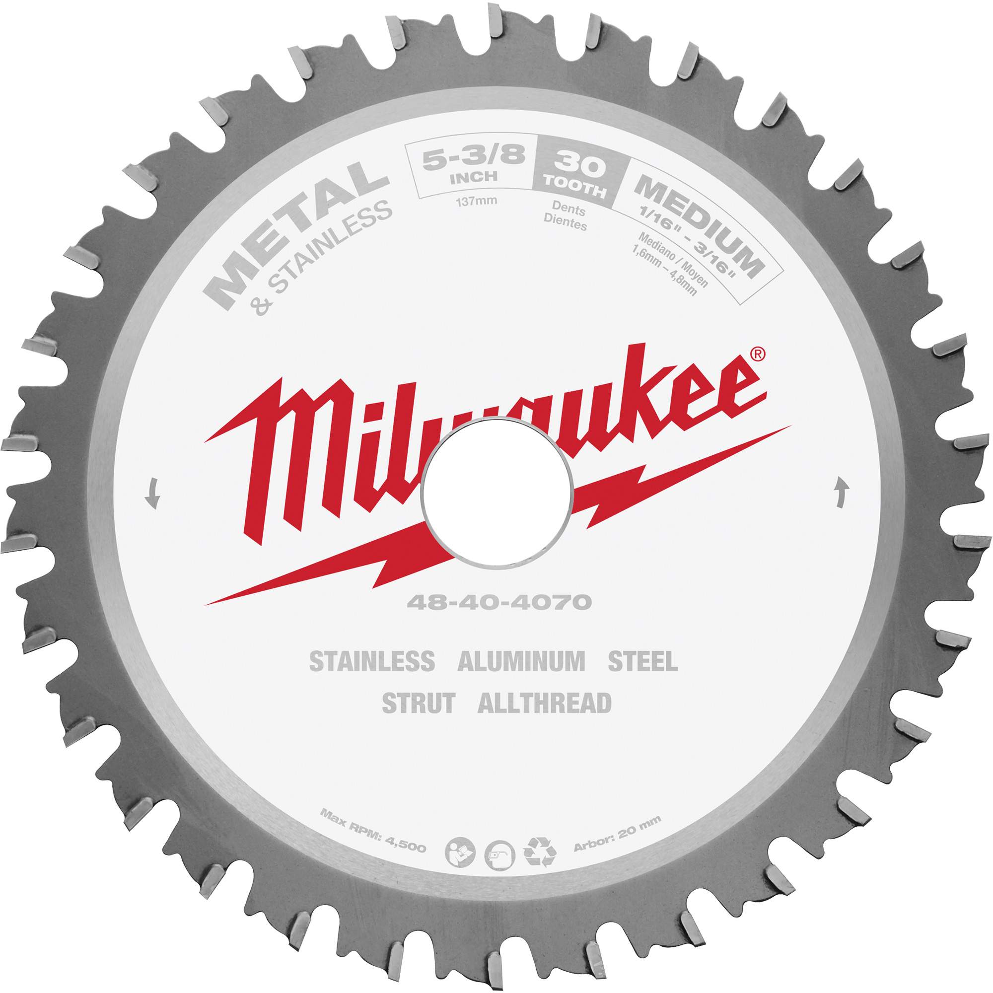Milwaukee ML48404070 MetalTech Circular Saw Blade ToolDiscounter