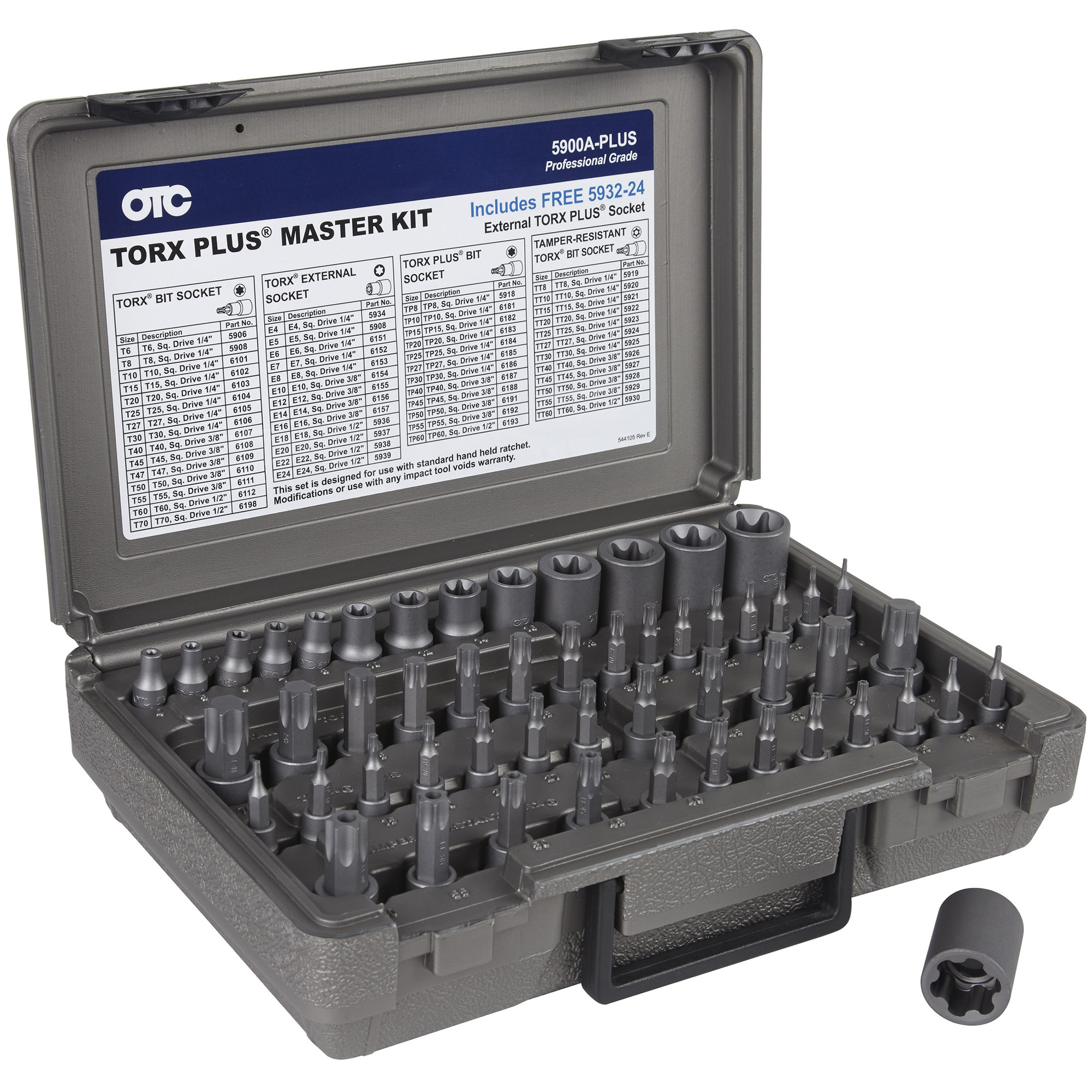 OTC 5900APLUS 53PC Master Torx Set ToolDiscounter