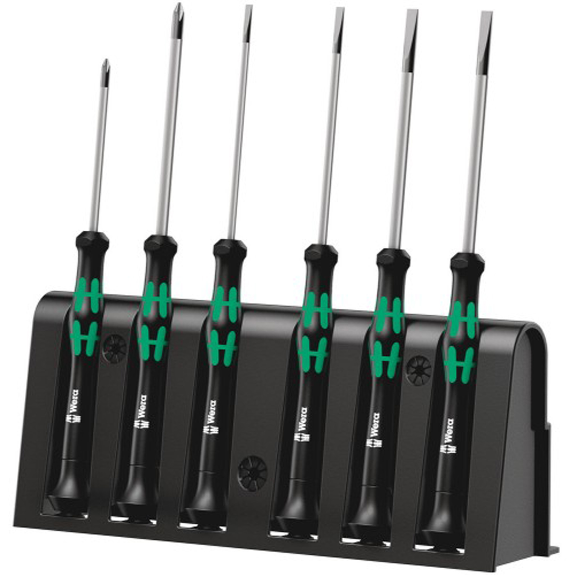 Wera 5118152001 2035/6 B SCREWDRIVER SET AND RACK, ELECTRONIC